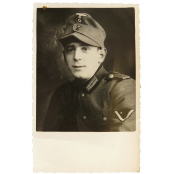 Porträtt av Wehrmacht Gebirgsjäger. Espenlaub militaria